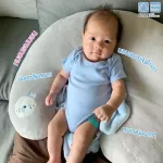 PAPA BABY หมอนรองให้นม ผ้าSpandex  นิ่ม สบาย ไม่ระคายเคือง ถอดซักได้ รุ่น PLWD741C-744C
