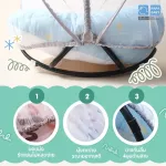 PAPA BABY Baby Baby Baby Distressing 2IN1 can be rocked. There is a mosquito net BBHD001/002.