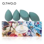 O.TWO.O 4PCS/Set Beauty Makeup Set Wet and Dry Puff Sets 3 Colors Face Beauty Tools 9932