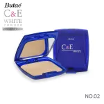ฺ Butae 'C&E White Powder foundation powder Covering wrinkles effectively, weight 14 grams
