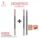 Pack NICH, waterproof eyebrow pencil, Enchantress Eyebrow Pencil 3 bars