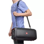 JBL : PartyBox On-The-Go by Millionhead (ลำโพงบลูทูธไร้สายแบบพกพา ที่มาพร้อมกับไมโครโฟนไร้สายถึง2ตัวและมีไฟเอฟเฟคมาให้)