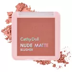 Cathy Doll Nude Matt Blush 6G, clear pigment, all skin colors Match in every style Add charm to the cheeks to be colorful.