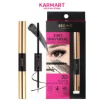 Browit 2 Universal Mascara and eyeliner 4G+4G Jet Black Blow Its Mascara and 2 in 1 eyeliner in one stick.