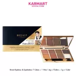 Browit Eye Brown and Eye Shadow 7 Color + 1 Wax 1.6G X 7 Color + 1G x 1 Color