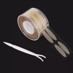 600 PCS Maeup Clear Beige Stripe Eyelid Tape Natur Invisibility Strong Adhee Double Fold Eyelid Sticer Eyes Cosmetic Tool