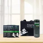 Cannes Morning, size 30 sachets, 3 boxes, plus water bottles and cloth bags