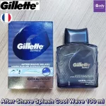 ยิลเลตต์ บำรุงผิวหน้า หลังการโกนหนวด After Shave Splash Cool Wave 100 ml Gillette® กลิ่นสดชื่นและสะอาด