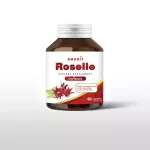 Amarit Roselle, Okra, popularly eaten as herbs, relieving thirst, suitable for people with 60 capsules.