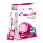 Vistra Pure Collagen Dipptide 5000mg Viset Pure Collagen DiPepe Tide 5000 mg 5g. X 10 sachets