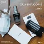 NARAH GUA SHA COME by SHER โปรซื้อ 2 ชิ้นลด 10% นราห์หวีกัวซา หวีเขาจามรี หวีนวดเพื่อสุขภาพ กัวซาหน้าเด้ง ไล่เลือดลม เส้นผมแข็งแรง ไม่แตกปลาย