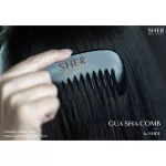 NARAH GUA SHA COME by SHER โปรซื้อ 2 ชิ้นลด 10% นราห์หวีกัวซา หวีเขาจามรี หวีนวดเพื่อสุขภาพ กัวซาหน้าเด้ง ไล่เลือดลม เส้นผมแข็งแรง ไม่แตกปลาย