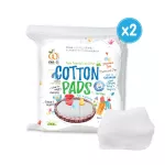 Wel -B Cotton Pads 130g Welb, 3x4 inches, 90 sheets, 2 packs - cotton balls for babies, large sheets, 100% natural cotton, not flaky.