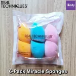 Real technique, sponge, sponge, sponge, 6-Pack Miracle Spones Real Techniques® Complexion + Airblend + Powder Sponge