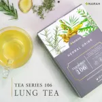 Narah lung tea Help detox lung and take care of the respiratory system. Reduce phlegm in the throat, helping to cough 1 pack of 10 sachets