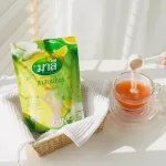 Malee, Mali, Thai herbal tea, brewed, drinking 1 pack of powder