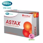 Mega We Care ASTAX 30 Capsules Mega Vari Care Astharax Astaxanthin 4 mg.