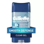 Gillette, Clear Gel, Men's, AntipersPirate and Deodorant 3.8 Oz107g, deodorant roll -on