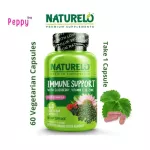 Naturelo Immune Support with Elderberry Vitamin C&O Zinc Plus Echinacea 60 Vegetarian Capsules Alderberry, Vitamin C & Sink + Akkina 60