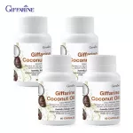 4 pieces, Giffarine Giffarine, Coconut Oil, Natural Coconut Oil, Cold 500 mg, Cold Pressted Virgin Coconut Oil 500 mg 60 Capsules 82046
