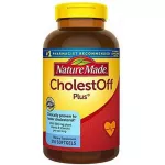 Nature Made CholestOff Plus ขนาด 210 ซอฟเจล ช่วยป้องกันการดูดซึมโคเลสเตอรอลในอาหาร และลดโคเลสเตอรอล