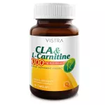 Vistra Cla & L-Carnitine 1100 mg. 30 Capsules Wister CLA and L-Carnitine 1100 mg 30 capsule.