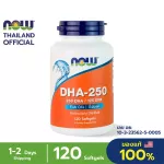 Now Foods,Fish Oil Omega 3 DHA250/EPA125, 120 Capsule "น้ำมันปลา บำรุงสมอง ระบบประสาท"