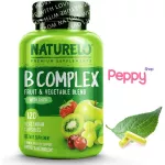 Naturelo B Complex with Organic Fruits & Veggies 120 Vegetable Capsules, 120 Vitamin B
