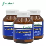 L-Glutamine x 3 ขวด Morikami Laboratories แอล-กลูตามีน โมริคามิ บรรจุขวดละ 30 แคปซูล หลับลึก หลับสบาย ตื่นแล้วสดชื่น ช่วยให้ นอนหลับง่ายขึ้น