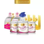 Real Elixir Pure Collagen. This set has a collagen of 100,000 mg 3 bottles. 30 packs of Quick Cupids. 1 Collagen Sung 2 box.