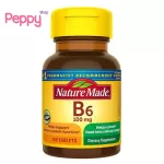Nature Made Vitamin B-6 100 mg 100 Tablets วิตามินบี 6 100 มิลลิกรัม 100 เม็ด