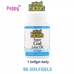 Natural Factors Super Cod Liver Oil 90 Softgels 90 Liver Gel Gel