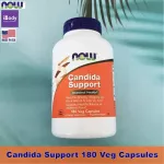 ยีสต์แคนดิดา Candida Support 180 Veg Capsules Now Foods® With Pau D'Arco, Oregano Oil, Black Walnut & Caprylic Acid