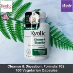 กระเทียมสกัด Aged Garlic Extract Candida Cleanse & Digestion Formula 102, 100 Vegetarian Caps Kyolic®