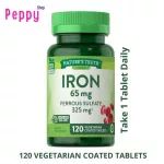 Nature's Truth Iron 65 mg 120 Vegetarian Coated Tablets 120 tablets of iron