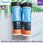 อิเล็กโทรไลต์ เกลือแร่ แบบเม็ดฟู่ เกลือแร่ Hydration Sport + Caffeine for Exercise 10 Tablets or 20 Tablets Nuun®