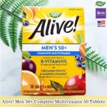 Total vitamins for men aged 50 years and over. Alive! Men's 50+ Complete Multivitamin 50 Tablets Nature's Way®.