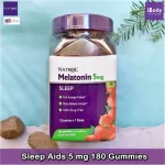 วิตามิน นอนหลับ แบบเม็ดเคี้ยว รสสตรอเบอร์รี่ Sleep 5 mg, Strawberry Flavor 180 Gummies Natrol® หลับเร็ว หลับลึก หลับสบาย