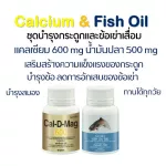 บำรุงกระดูก ข้อเข่าอักเสบ ปวดเข่า แคลเซียม แคล-ดี-แมก 600 และ Fish Oil น้ำมันปลา ขนาด 500 มก. Giffarine
