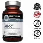 เอเอชซีซี สารสกัดจากเห็ดญี่ปุ่น Kinoko Platinum AHCC 750 mg 60 Vegicaps Quality of Life Labs®