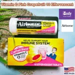 วิตามินซี เม็ดฟู่ Blast of Vitamin C, Pink Grapefruit 10 Effervescent Tablets AirBorne® Plus 13 Vitamins and Minerals