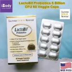 โปรไบโอติก 5,000 ล้านตัว 8 สายพันธุ์ LactoBif Probiotics, 5 Billion CFU California Gold Nutrition®