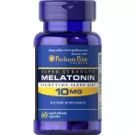 PURITAN'S PRIDE  MELATONIN 10 mg เมลาโทนิน 10 มิลลิกรัม 60-120 แคปซูล เมลาโทนิน ผ่อนคลาย แก้ปัญหา นอนไม่หลับ เลือกขนาดด้านใน