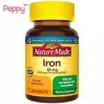 Nature Made Iron 65 mg 180 Tablets วิตามินเสริมธาตุเหล็ก 65 มิลลิกรัม 180 เม็ด