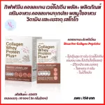 Giffarine collagen whey protein Plus+ dietary supplement Collagen from fish, fiber, vitamins and cocoa minerals