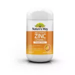 ￼Nature's Way High Strength Zinc + Vitamin C chewable วิตามินซี แบบเคี้ยว รสส้มแสนอร่อย ของแท้จากออสเตรเลีย