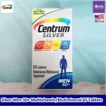 Centrum vitamins and minerals For a 50 -year -old man, Silver® Men 50+ Multivitamin/Mutimineral 65 Tablets Centrum®