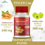 FINGER CAP กระชายขาวสกัด แคปซูล ผสมมะขามป้อม - ซื้อ 1 แถม 1 - ฟีงเกอะ แคป 2 กระปุกได้ 60 แคปซูล ทานได้ 2 เดือน