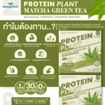 Protein Plants protein planet, Matcha green tea flavor from 3 plants, organic protein, protein from peas, peas, instant potatoes, 1 box of powder, 7 sachets, 350 grams.
