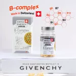 ส่งฟรี Swiss Energy B-Complex 4 กระปุก ฟรีแก้วน้ำ Sustained Release Capsule วิตามินบีรวม ดูแลระบบประสาทและสมอง